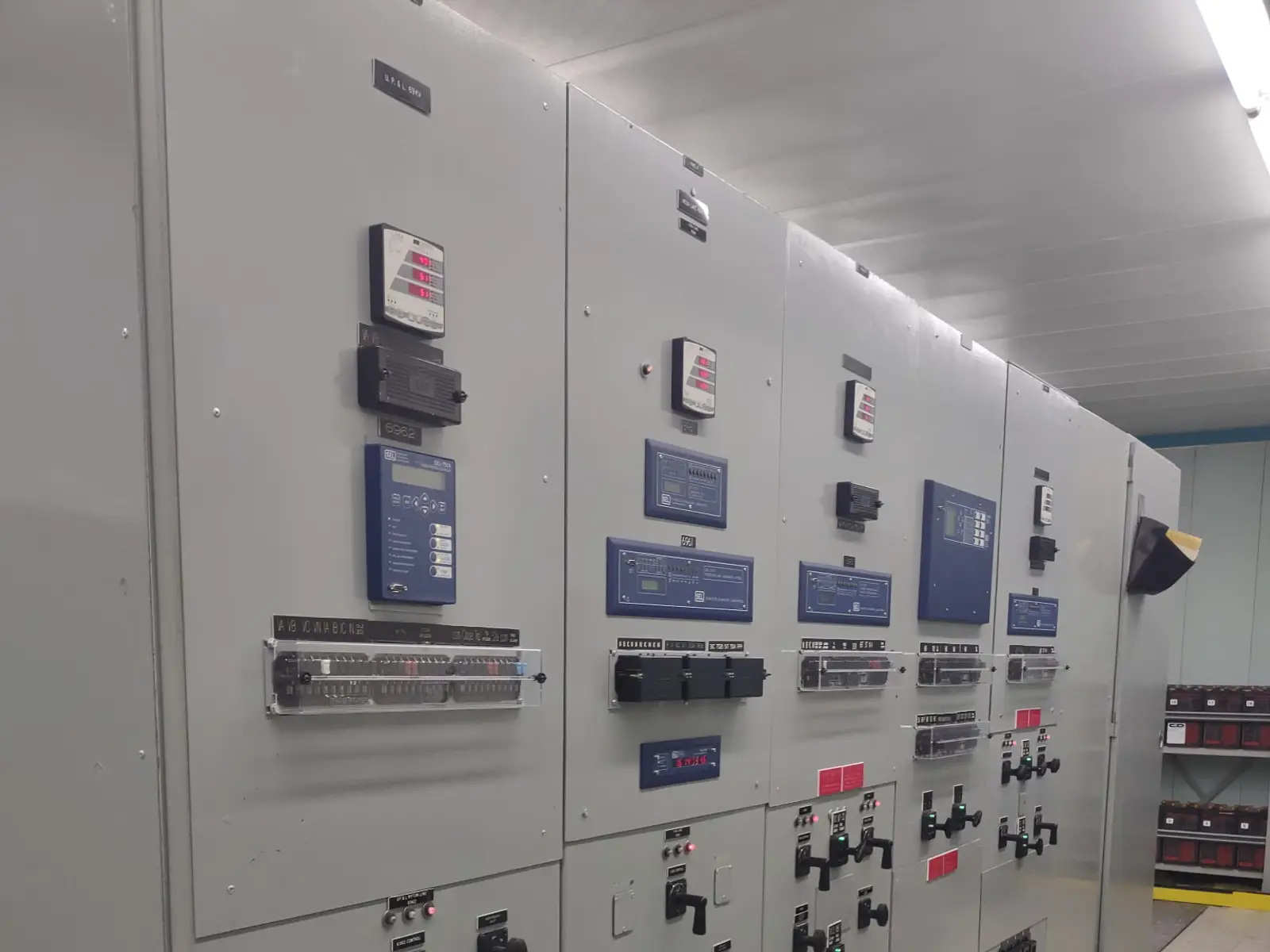 Protective relay and control panels