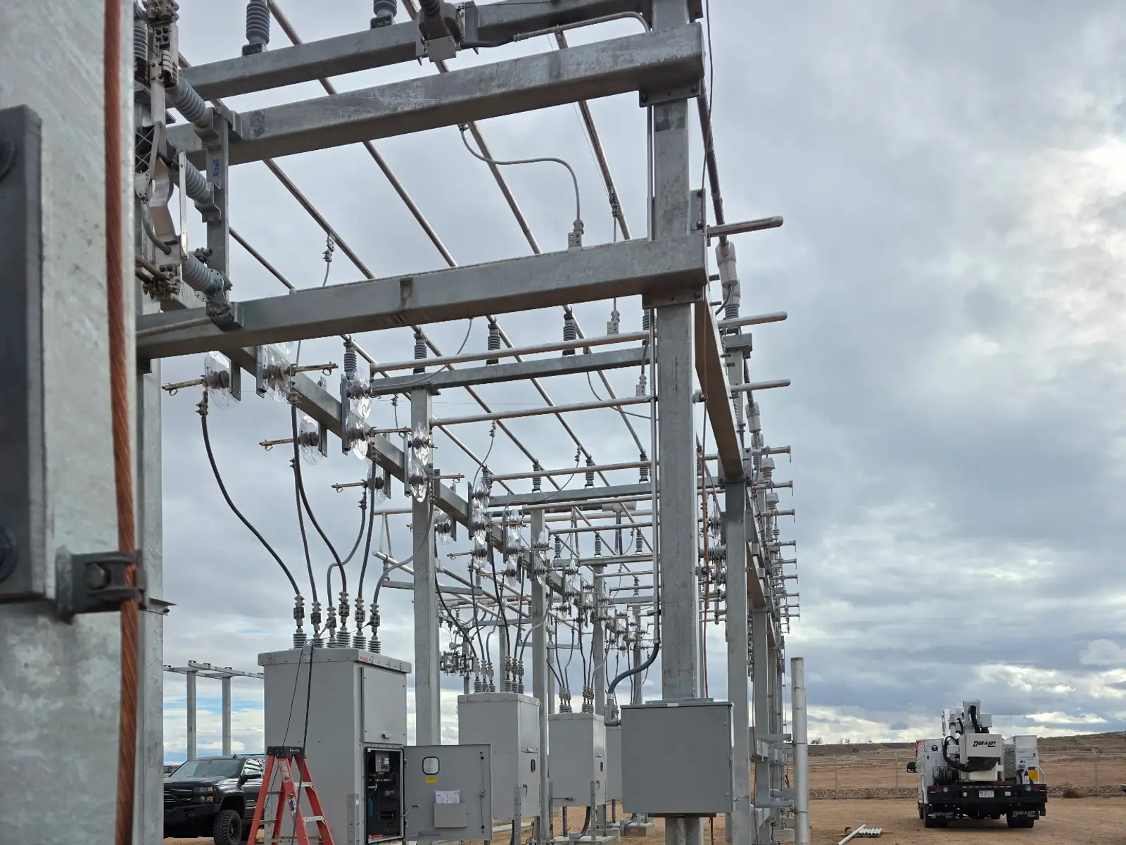 Substation steel and control cabinets