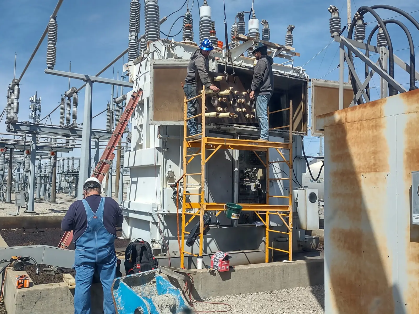 Transformer terminal board work